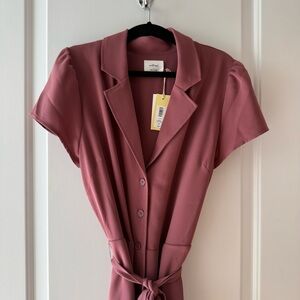 Aritzia Wilfred Shirt Dress, Size S, Opera Rose, NWT